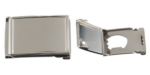 Clamshell Web Buckle For Dome Insert with Boittle Opener